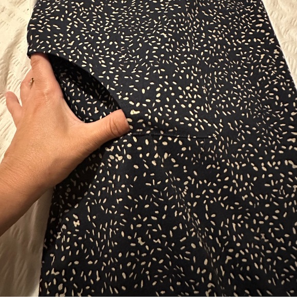 2 way beautiful tie dress- Navy blue with cream speckles- excellent condition - Picture 8 of 11